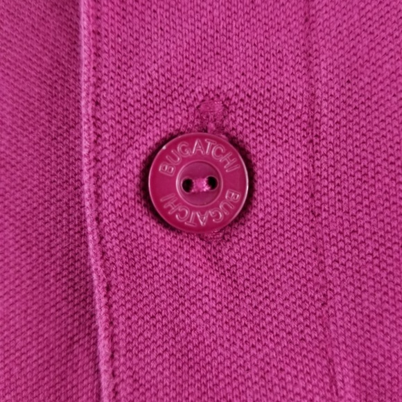 BUGATCHI Mens Short Sleeve Polo Pink Cotton Sz XXL - Picture 3 of 8